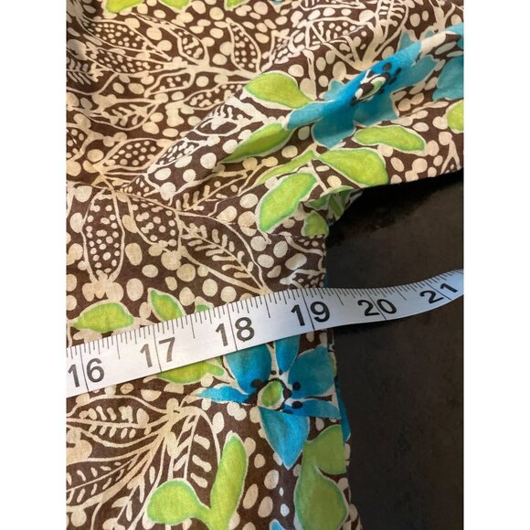 Passports Tropical Colorful Sheath Tunic Swim Coverup Parrot Pin Closure Sz M - Picture 7 of 8